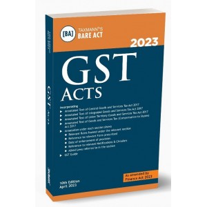 Taxmann's GST Acts Pocket Bare Act 2023